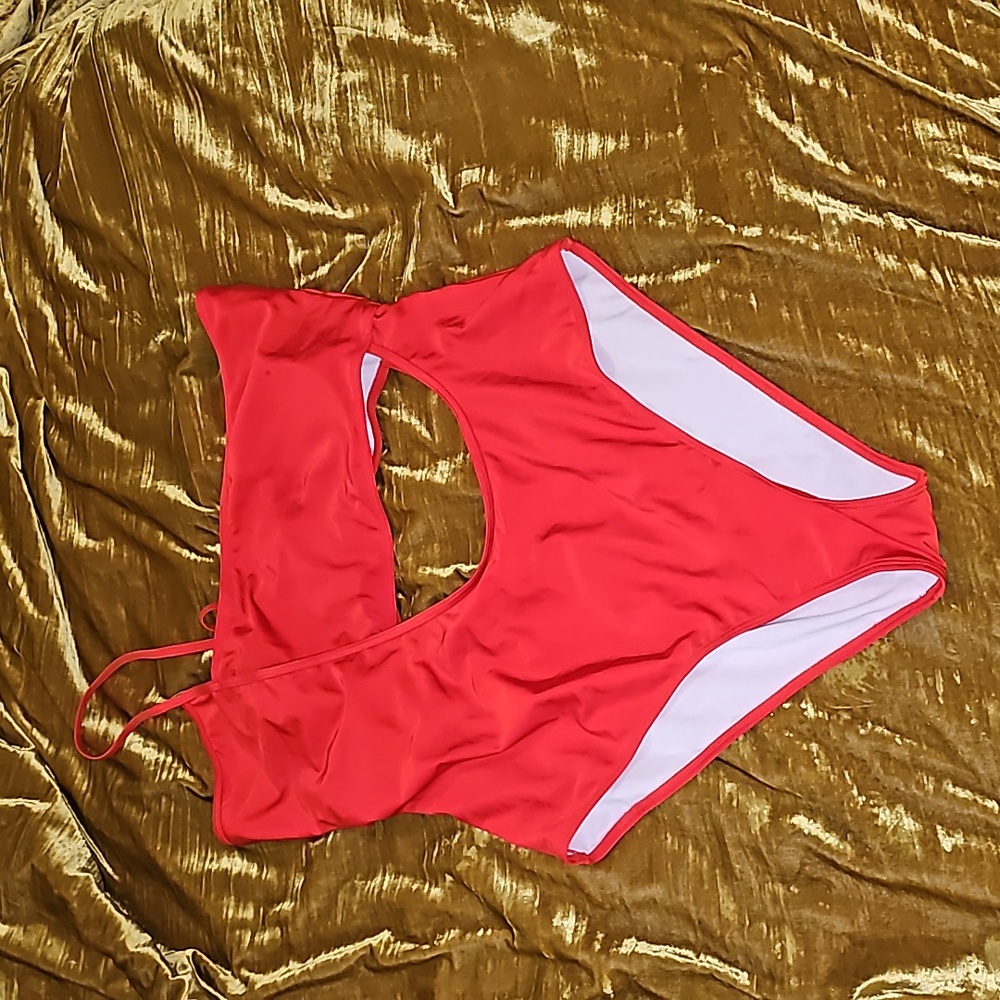 Faux Two Piece Swimsuit